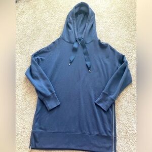 Aerie Blue Hooded Sweatshirt‎ With Zip Up Sides Size Medium